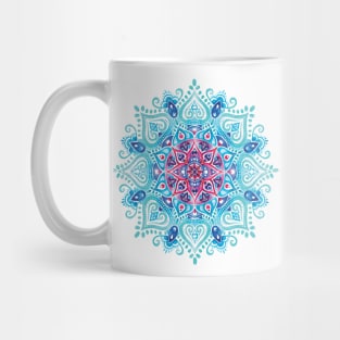 Handpainted Watercolor Mandala Mug